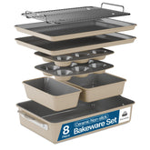 BAKKENMASTER face avant du coffret crème montrant toutes les pièces et bénéfice d'ensemble complet