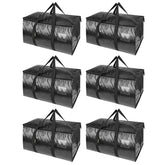 BALEINE vue de face du lot de six sacs pour stockage, facilite le rangement