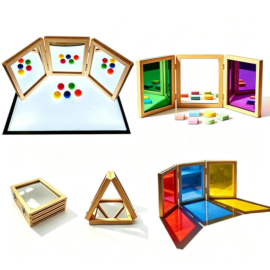 BAOGETONGLER miroir tri-pliable face avant montrant zones d'observation sécurisées