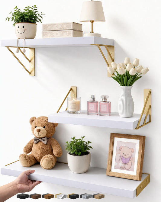 BAYKA étagères installées au salon apportant rangement et style