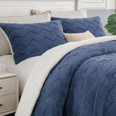 BEDELITE couette face avant bleu marine montrant tombé soigné et style