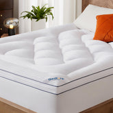 bedlore vue avant du surmatelas king montrant l’épaisseur et le confort