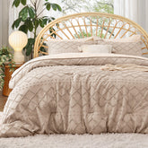 Bedsure couette face avant montrant design warm tan et confort