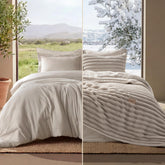Bedsure vue avant du pack montrant le set complet et gain de place
