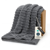 Bedsure vue face avant de la couverture montrant emballage et format twin pour choix
