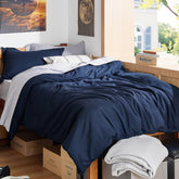 Bedsure housse de couette face avant bleu marine offrant style et confort