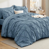 Bedsure vue avant du lit en bleu minéral montrant design élégant et confort
