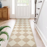 Beeiva face avant montrant le design carreaux et la couleur beige, apporte élégance