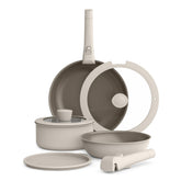 BELLA set devant en Oatmilk montrant design et gain d'espace