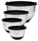 Bellemain bol inox face avec couvercle hermétique pour conservation pratique