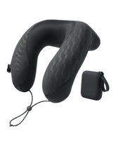 BENEUNDER face avant du coussin noir, design compact pour confort voyage