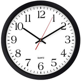Bernhard Products horloge murale vue de face avec grande lisibilité
