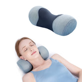 Bespilow vue avant du coussin roulé, support portable pour détente cervicale