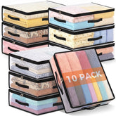 Besslly vue avant du sac transparent montrant organisation facile