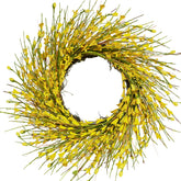 Bibelot couronne vue face sur porte pour accueil chaleureux