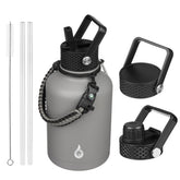 Bouteille BJPKPK 50oz vue de face montrant la capacité et le design pratique