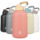 BJPKPK gourde 128oz vue de face montrant la capacité et la silhouette pratique
