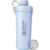 BlenderBottle Radian vue avant matte arctic blue montrant le design élégant et isolation
