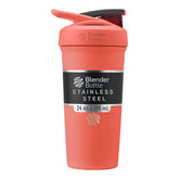 BlenderBottle face avant coral montrant finition élégante et isolation
