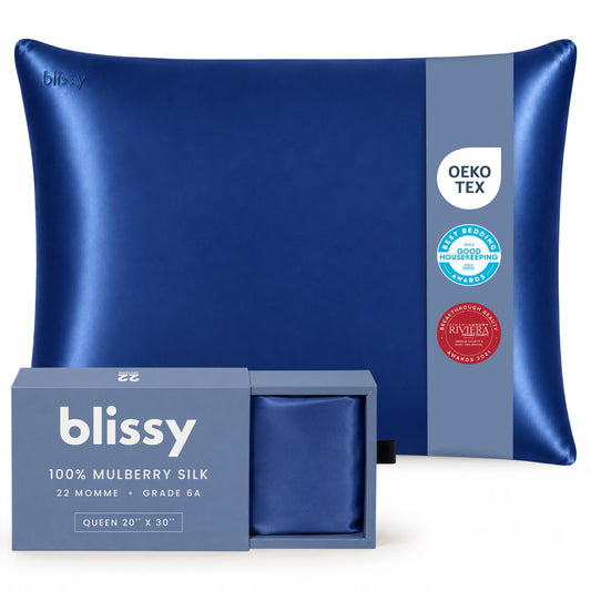 Blissy housse avant emballage montrant la finition lisse et bénéfice durable