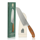 bloomhouse couteau santoku vue avant packaging, design élégant et utilité