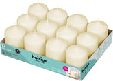 BOLSIUS emballage avant montrant 12 bougies, rangement pratique