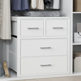 BOLUO commode blanche vue de face idéale pour petits espaces