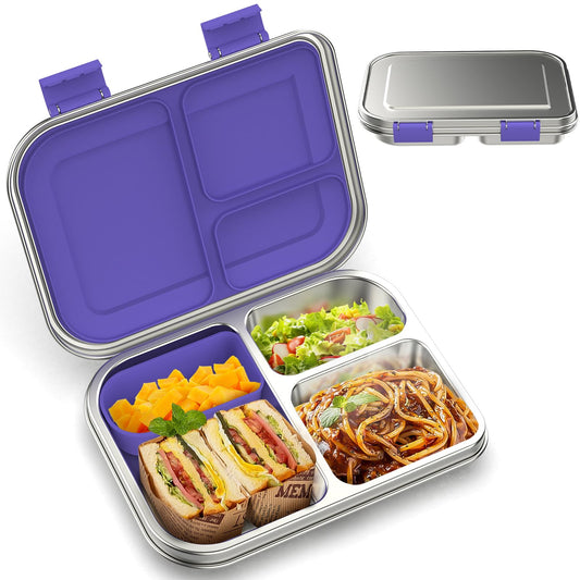BOSEDSANG vue générale de la boîte déjeuner inox, solide et pratique pour les repas