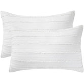 BOSOWOS taies devant lot de 2 montrant finition et style, apporte confort décoratif