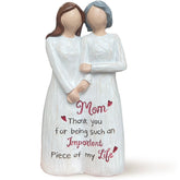 Bozspacer statuette mère et fille vue de face, rend hommage et décore élégamment