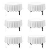 BRILLMAX nappe ronde pack six vue frontale élégante et protection de table