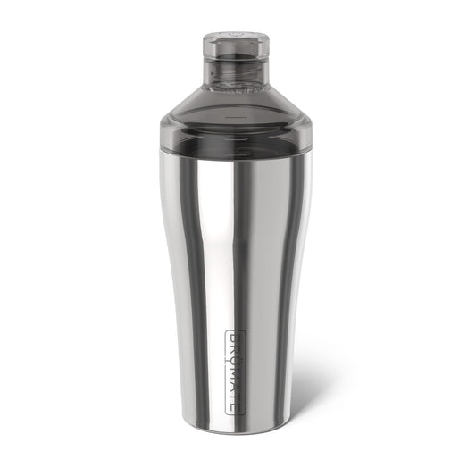 BrüMate shaker 22oz face avant en acier poli montrant son esthétique élégante et durable