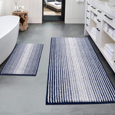 BSICPRO vue avant de l'ensemble de tapis bleu marine, aspect accueillant et absorbant