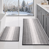 BSICPRO tapis face avant rayé gris, confère confort immédiat
