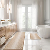 BSICPRO vue avant du set beige montrant design dégradé et harmonie décorative