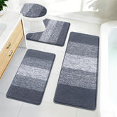 Bsmathom tapis devant baignoire gris foncé, ajoute confort antidérapant