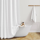 BTTN face avant du rideau montrant style boho farmhouse et finition soignée