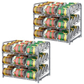 BTY vue de face du rack empilable montrant rangée organisée et gain d'espace