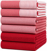 Bumble Towels face du lot rouge montrant les six torchons et bénéfice esthétique