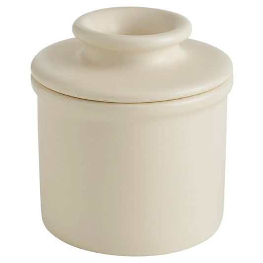 Butter Bell Crock L. Tremain face ivoire mat montrant design élégant et utilité