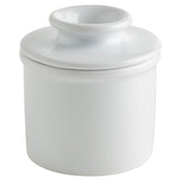 Butter Bell vue de face en céramique blanche, design élégant pour une cuisine moderne