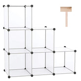 C&AHOME étagère six cubes vue face, rangement organisé et gain de place