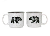 CAM N HONEY mugs face à face montrant le design assorti et ajoutant chaleur au foyer