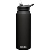 CamelBak Eddy+ face avant noire montrant silhouette et bouchon étanche