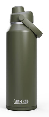 CamelBak Thrive Chug vue avant montrant la capacité et le fini moss, pratique pour longues journées