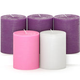 CANDWAX packaging avant montrant le lot de 5 bougies, présentation soignée et protection