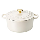 CAROTE cocotte 7QT face avant blanche montrant design et élégance