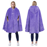 Catalonia poncho devant montrant coupe oversize et style polyvalent