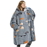 Catalonia sweat-shirt oversize face avant montrant confort et chaleur