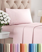 CGK Unlimited parure twin lavande rose vue frontale, apparence élégante
